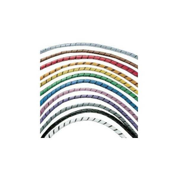 Spiral Wrap, 1 in Max Bundle Dia., 100 ft, Nylon 6/6, Natural